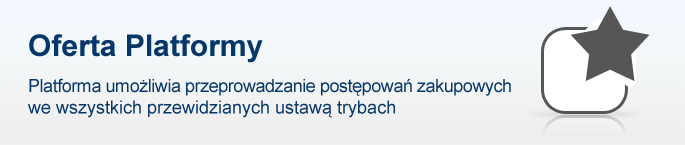 Platrofma obsługuje postępowania zakupowe we wszystkich przewidzianych ustawą tr