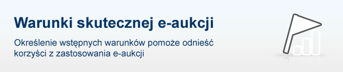 Określenie wstępnych warunków pomoże odnieść korzyści z zastosowania e-aukcji